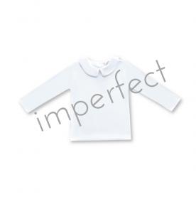 IMPERFECT Blank Boy's Long Sleeve Peter Pan Collar Tee Shirt